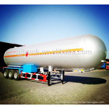 52cbm 3 ejes lpg tanker remolque tanque de combustible líquido semi remolque tanque de aceite semi remolque